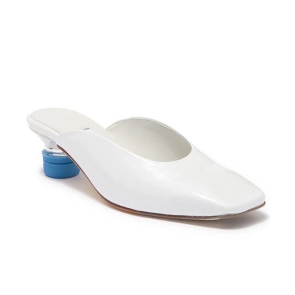 Miista Shoes - NEW Miista Karolina Blue Bottle Cap Patent Leather Mules Size 36 EU 5.5 US